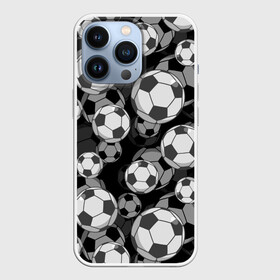 Чехол для iPhone 13 Pro с принтом Футбольные мячи ,  |  | balls | covering | fan | football | leather | s | soccer | sport | strength | болельщик | графика | иллюстрация | картинка | кожа | мода | мячи | покрытие | рисунок | сила | скорость | спорт | спортсмен | стиль | фанат | фон | футбол