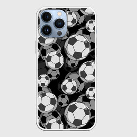 Чехол для iPhone 13 Pro Max с принтом Футбольные мячи ,  |  | balls | covering | fan | football | leather | s | soccer | sport | strength | болельщик | графика | иллюстрация | картинка | кожа | мода | мячи | покрытие | рисунок | сила | скорость | спорт | спортсмен | стиль | фанат | фон | футбол