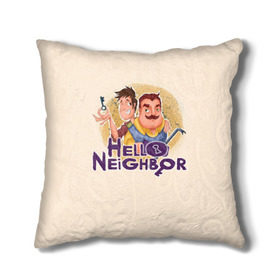 Подушка 3D с принтом Hello Neighbor , наволочка – 100% полиэстер, наполнитель – холлофайбер (легкий наполнитель, не вызывает аллергию). | состоит из подушки и наволочки. Наволочка на молнии, легко снимается для стирки | Тематика изображения на принте: hello | horror | neighbor | survival | дом | нейбор | паркура | привет | сосед | стратегия | хеллоу