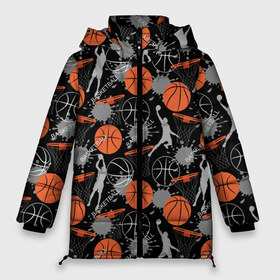 Женская зимняя куртка 3D с принтом Basketball , верх — 100% полиэстер; подкладка — 100% полиэстер; утеплитель — 100% полиэстер | длина ниже бедра, силуэт Оверсайз. Есть воротник-стойка, отстегивающийся капюшон и ветрозащитная планка. 

Боковые карманы с листочкой на кнопках и внутренний карман на молнии | basket | basketball | баскетбол | баскетбольные | болельщик | бросок | брызги | графика | иллюстрация | капли | картинка | кляксы | кольцо | мода | мячи | надпись | прыжок | рисунок | сетка | сила | скорость