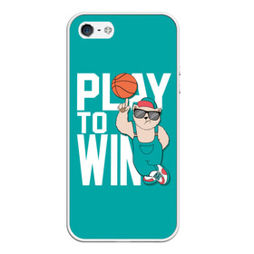 Чехол для iPhone 5/5S матовый с принтом Play to win , Силикон | Область печати: задняя сторона чехла, без боковых панелей | баскетбол | баскетбольный | бейсболка | графика | животное | зелёный | играй | иллюстрация | картинка | комбинезон | кот | кроссовки | крутит | мода | мяч | на пальце | надпись | очки | победы | ради