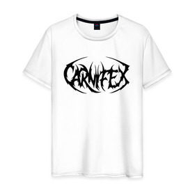 Мужская футболка хлопок с принтом Carnifex , 100% хлопок | прямой крой, круглый вырез горловины, длина до линии бедер, слегка спущенное плечо. | carnifex | deathcore