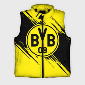 Мужской жилет утепленный 3D с принтом Боруссия Дортмунд ,  |  | borusse | borussia | borussia dortmund | bvb | dortmund | schwarzgelben | боруссия | боруссия дортмунд | бундеслига | германия | дортмунд | дортмундcкая боруссия | жёлто ченрые | форма | футбол | футболист | футбольная