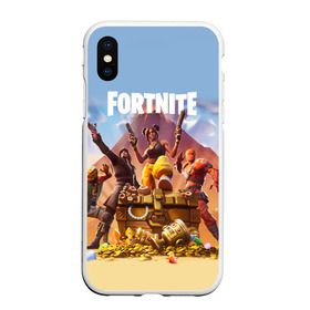 Чехол для iPhone XS Max матовый с принтом FORTNITE 8 СЕЗОН , Силикон | Область печати: задняя сторона чехла, без боковых панелей | 8 | battle | fort | fortnite | royale | season | банан | битва | блёстка | гибрид | горгона | искра | королевская | новый | пираты | последний | сезон | форт | фортнайт