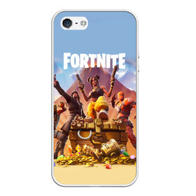 Чехол для iPhone 5/5S матовый с принтом FORTNITE 8 СЕЗОН , Силикон | Область печати: задняя сторона чехла, без боковых панелей | 8 | battle | fort | fortnite | royale | season | банан | битва | блёстка | гибрид | горгона | искра | королевская | новый | пираты | последний | сезон | форт | фортнайт