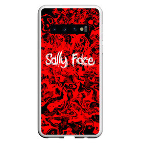 Чехол для Samsung Galaxy S10 с принтом Sally Face Bloody , Силикон | Область печати: задняя сторона чехла, без боковых панелей | Тематика изображения на принте: cтикер | game | larry | mask | new | sally face | sf | ангел | без маски | гизмо | девид | девочка | игра | казнь | компьютер | кровь | лари | ларри | лицемер | логотип | мальчик | маска | молнии | мрачная | на лице | надпись