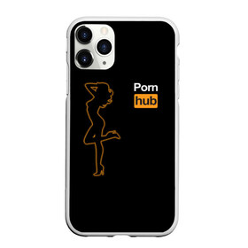 Чехол для iPhone 11 Pro Max матовый с принтом Pornhub (neon girl) , Силикон |  | brazzers | видео | девушка | любовь | неон | свечение | силуэт | фигура | хаб | чувства