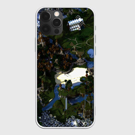 Чехол для iPhone 12 Pro Max с принтом City Of Minecraft , Силикон |  | blade | blocks | creeper | cubes | game | ken | mine craft | minecraft | mobs | sword | игры | крипер | майн крафт | майнкрафт | моб