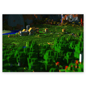 Поздравительная открытка с принтом Minecraft , 100% бумага | плотность бумаги 280 г/м2, матовая, на обратной стороне линовка и место для марки
 | blade | blocks | creeper | cubes | game | ken | mine craft | minecraft | mobs | sword | игры | крипер | майн крафт | майнкрафт | моб