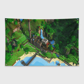 Флаг-баннер с принтом Minecraft Game , 100% полиэстер | размер 67 х 109 см, плотность ткани — 95 г/м2; по краям флага есть четыре люверса для крепления | blade | blocks | creeper | cubes | game | ken | mine craft | minecraft | mobs | sword | игры | крипер | майн крафт | майнкрафт | моб