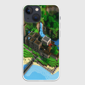 Чехол для iPhone 13 mini с принтом Minecraft Game ,  |  | blade | blocks | creeper | cubes | game | ken | mine craft | minecraft | mobs | sword | игры | крипер | майн крафт | майнкрафт | моб