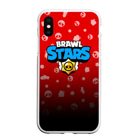 Чехол для iPhone XS Max матовый с принтом BRAWL STARS , Силикон | Область печати: задняя сторона чехла, без боковых панелей | brawl stars | brawl stars сервер | браво старс | игра brawl stars | персонажи brawl stars.