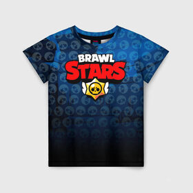 Детская футболка 3D с принтом BRAWL STARS , 100% гипоаллергенный полиэфир | прямой крой, круглый вырез горловины, длина до линии бедер, чуть спущенное плечо, ткань немного тянется | brawl stars | brawl stars сервер | браво старс | игра brawl stars | персонажи brawl stars.