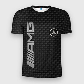 Мужская футболка 3D спортивная с принтом Mercedes , 100% полиэстер с улучшенными характеристиками | приталенный силуэт, круглая горловина, широкие плечи, сужается к линии бедра | amg | mercedes | авто | автомобиль | иномарка | логотип | машина | мерседес | текстура