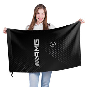 Флаг 3D с принтом Mercedes , 100% полиэстер | плотность ткани — 95 г/м2, размер — 67 х 109 см. Принт наносится с одной стороны | amg | mercedes | авто | автомобиль | иномарка | логотип | машина | мерседес | текстура