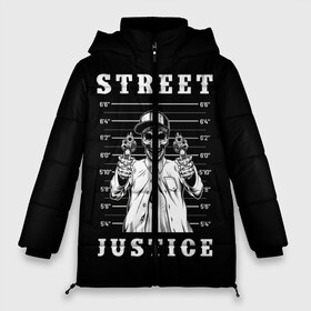 Женская зимняя куртка 3D с принтом Street justice , верх — 100% полиэстер; подкладка — 100% полиэстер; утеплитель — 100% полиэстер | длина ниже бедра, силуэт Оверсайз. Есть воротник-стойка, отстегивающийся капюшон и ветрозащитная планка. 

Боковые карманы с листочкой на кнопках и внутренний карман на молнии | justice | s | skeleton | skull | street | банда | бандана | бандит | бейсболка | графика | иллюстрация | картинка | мода | надпись | оружие | пистолеты | платок | револьверы | рисунок | символ | скелет | справедливость