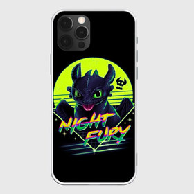 Чехол для iPhone 12 Pro Max с принтом Night Fury , Силикон |  | Тематика изображения на принте: how to train your dragon | night fury | беззубик | дракон | как приручить дракона | ночная фурия