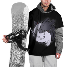 Накидка на куртку 3D с принтом Night Fury , 100% полиэстер |  | Тематика изображения на принте: how to train your dragon | night fury | беззубик | дракон | инь янь | как приручить дракона | ночная фурия