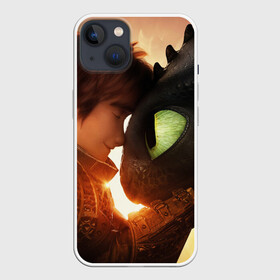 Чехол для iPhone 13 с принтом Как приручить дракона ,  |  | детский мультфильм | детям | для детей | дракон | как приручить дракона | мультик | мультфильм
