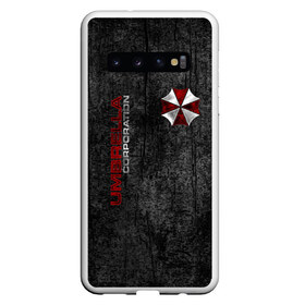 Чехол для Samsung Galaxy S10 с принтом Umbrella corporation , Силикон | Область печати: задняя сторона чехла, без боковых панелей | biohazard | evil | project alice | r.p.d | resident | амбрелла | вирус g | вирус т | грандж | зомби | зонт | йовович | клэр | леон | милла | обитель зла | умбрелла | элис