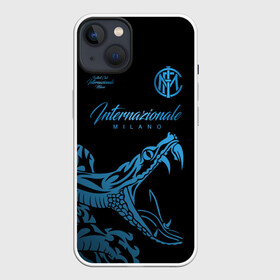 Чехол для iPhone 13 с принтом Интер Милан ,  |  | Тематика изображения на принте: biscione | football club internazionale milano | inter | interista | internazionale | nerazzurri | змеи | интер | интер милан | интериста | интернационале | италия | серия а | форма | футбол | футболист | футбольная | футбольный клуб