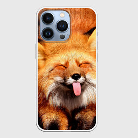 Чехол для iPhone 13 Pro с принтом Лиса с языком ,  |  | Тематика изображения на принте: ahegao | axerao | fox | аниме | девушке | женщине | животные | картинка | лис | лиса | лисенок | лисий хвост | лисичка | мужчине | парню | подарок | прикольная | пушистая | рыжая | с языком | смешная | хищник | язык