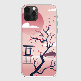 Чехол для iPhone 12 Pro с принтом Японский мотив , силикон | область печати: задняя сторона чехла, без боковых панелей | Тематика изображения на принте: 23 | 8 | азия | вип | вишня | горы | дерево | дизайн | мода | небо | новинка | новый год | подарок | сакура | солнце | стритвир | топ | тренд | цветок | япония