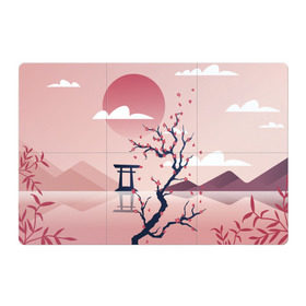 Магнитный плакат 3Х2 с принтом Японский мотив , Полимерный материал с магнитным слоем | 6 деталей размером 9*9 см | Тематика изображения на принте: 23 | 8 | азия | вип | вишня | горы | дерево | дизайн | мода | небо | новинка | новый год | подарок | сакура | солнце | стритвир | топ | тренд | цветок | япония