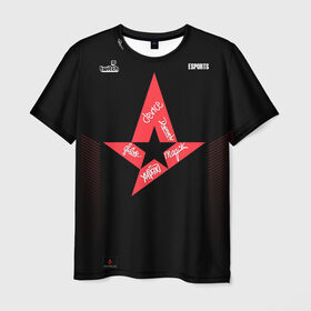 Мужская футболка 3D с принтом Astralis (Jersey 2019) , 100% полиэфир | прямой крой, круглый вырез горловины, длина до линии бедер | 0x000000123 | 2019 | astralis | csgo | yersey | автограф | асталис | ксго