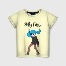 Детская футболка 3D с принтом Sally Face , 100% гипоаллергенный полиэфир | прямой крой, круглый вырез горловины, длина до линии бедер, чуть спущенное плечо, ткань немного тянется | blue | diane | face | fisher | gizmo | henry | johnson | killer | larry | sally | генри | гизмо | джонсон | диана | ларри | лицо | салли | фейс | фишер