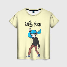 Женская футболка 3D с принтом Sally Face , 100% полиэфир ( синтетическое хлопкоподобное полотно) | прямой крой, круглый вырез горловины, длина до линии бедер | blue | diane | face | fisher | gizmo | henry | johnson | killer | larry | sally | генри | гизмо | джонсон | диана | ларри | лицо | салли | фейс | фишер