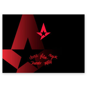 Поздравительная открытка с принтом Astralis - All Stars (2019) , 100% бумага | плотность бумаги 280 г/м2, матовая, на обратной стороне линовка и место для марки
 | Тематика изображения на принте: 0x000000123 | astralis | csgo | астралис | ксго