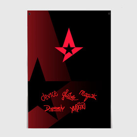 Постер с принтом Astralis - All Stars (2019) , 100% бумага
 | бумага, плотность 150 мг. Матовая, но за счет высокого коэффициента гладкости имеет небольшой блеск и дает на свету блики, но в отличии от глянцевой бумаги не покрыта лаком | 0x000000123 | astralis | csgo | астралис | ксго