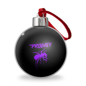 Ёлочный шар с принтом The Prodigy , Пластик | Диаметр: 77 мм | 90 е | the prodigy | кит флинт | музыка | муравей | панк | рок | техно | электро