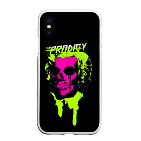 Чехол для iPhone XS Max матовый с принтом The Prodigy , Силикон | Область печати: задняя сторона чехла, без боковых панелей | 90 е | the prodigy | кит флинт | музыка | панк | рок | техно | череп | электро