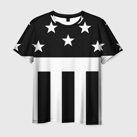 Мужская футболка 3D с принтом PRODIGY , 100% полиэфир | прямой крой, круглый вырез горловины, длина до линии бедер | keith flint | prodigy | rave | кит чарльз флинт | продиджи | рейв | флаг сша | электроника