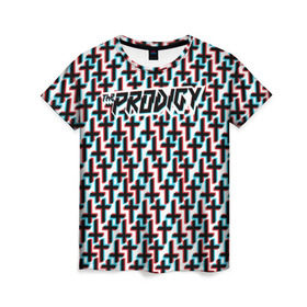 Женская футболка 3D с принтом The Prodigy , 100% полиэфир ( синтетическое хлопкоподобное полотно) | прямой крой, круглый вырез горловины, длина до линии бедер | keith flint | the prodigy | кит флинт