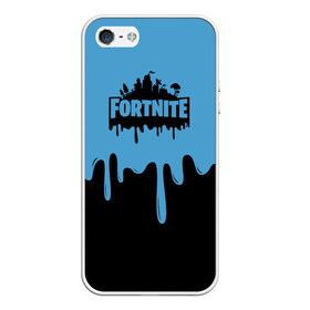 Чехол для iPhone 5/5S матовый с принтом FORTNITE - Black&Blue , Силикон | Область печати: задняя сторона чехла, без боковых панелей | battlefield | counter strike | cs | cs go | csgo | dota | dota2 | exodus | fortnite | gta | kombat | metro | mortal | moscow | off white | place | pubg | supreme | trasher | vans | метро | москва