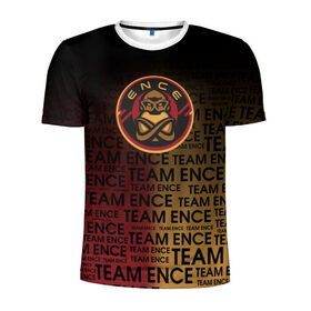Мужская футболка 3D спортивная с принтом TEAM ENCE , 100% полиэстер с улучшенными характеристиками | приталенный силуэт, круглая горловина, широкие плечи, сужается к линии бедра | Тематика изображения на принте: ence | ence cs | ence cs go | ence esports | ence winstrike. | team ence