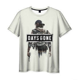 Мужская футболка 3D с принтом Days Gone Poster , 100% полиэфир | прямой крой, круглый вырез горловины, длина до линии бедер | Тематика изображения на принте: 2019 | days gone | game | poster | ps4 | zombie | жизнь после | зомби | игра