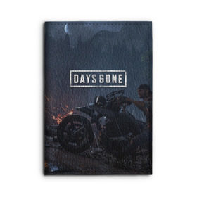 Обложка для автодокументов с принтом Days Gone , натуральная кожа |  размер 19,9*13 см; внутри 4 больших “конверта” для документов и один маленький отдел — туда идеально встанут права | Тематика изображения на принте: 2019 | days gone | game | poster | ps4 | zombie | жизнь после | зомби | игра