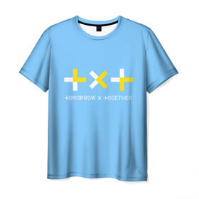 Мужская футболка 3D с принтом TOMORROW X TOGETHER / TXT , 100% полиэфир | прямой крой, круглый вырез горловины, длина до линии бедер | bts | k pop | kpop | tomorrow x together | txt | бтс | к поп | кей поп | корейский поп | кпоп | поп | тикст | томмороу их тогезер