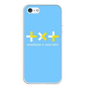 Чехол для iPhone 5/5S матовый с принтом TOMORROW X TOGETHER TXT , Силикон | Область печати: задняя сторона чехла, без боковых панелей | bts | k pop | kpop | tomorrow x together | txt | бтс | к поп | кей поп | корейский поп | кпоп | поп | тикст | томмороу их тогезер