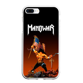 Чехол для iPhone 7Plus/8 Plus матовый с принтом MANOWAR , Силикон | Область печати: задняя сторона чехла, без боковых панелей | manowar | manowar 2019 | manowar warriors | manowar world | группа manowar | концерт manowar. | мановар