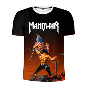 Мужская футболка 3D спортивная с принтом MANOWAR , 100% полиэстер с улучшенными характеристиками | приталенный силуэт, круглая горловина, широкие плечи, сужается к линии бедра | manowar | manowar 2019 | manowar warriors | manowar world | группа manowar | концерт manowar. | мановар