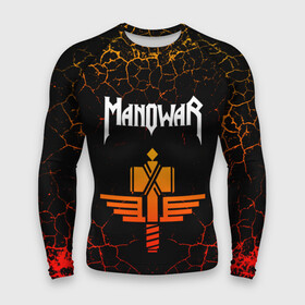 Мужской рашгард 3D с принтом MANOWAR ,  |  | manowar | manowar 2019 | manowar warriors | manowar world | группа manowar | концерт manowar. | мановар