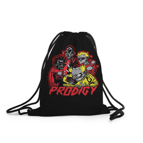 Рюкзак-мешок 3D с принтом The Prodigy , 100% полиэстер | плотность ткани — 200 г/м2, размер — 35 х 45 см; лямки — толстые шнурки, застежка на шнуровке, без карманов и подкладки | Тематика изображения на принте: prodigy | the | бигбит | брейкбит | дарование | кит флинт | максим реалити | продиджи | синтипанк | техно | чудо