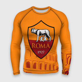 Мужской рашгард 3D с принтом Рома ,  |  | as roma | giallorossi | lupi | roma | romanista | волки | жёлто красные | италия | рома | серия а | форма | футбол | футболист | футбольная | футбольный клуб