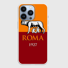 Чехол для iPhone 13 Pro с принтом Рома ,  |  | Тематика изображения на принте: as roma | giallorossi | lupi | roma | romanista | волки | жёлто красные | италия | рома | серия а | форма | футбол | футболист | футбольная | футбольный клуб