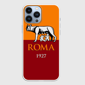 Чехол для iPhone 13 Pro Max с принтом Рома ,  |  | Тематика изображения на принте: as roma | giallorossi | lupi | roma | romanista | волки | жёлто красные | италия | рома | серия а | форма | футбол | футболист | футбольная | футбольный клуб